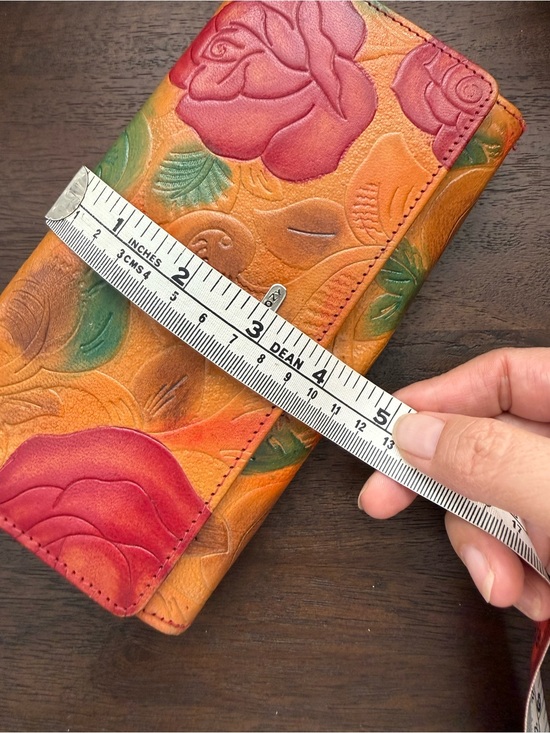 Cozy by Ktistakis Handbags - Genuine leather embossed multicolored large wallet by Cozy